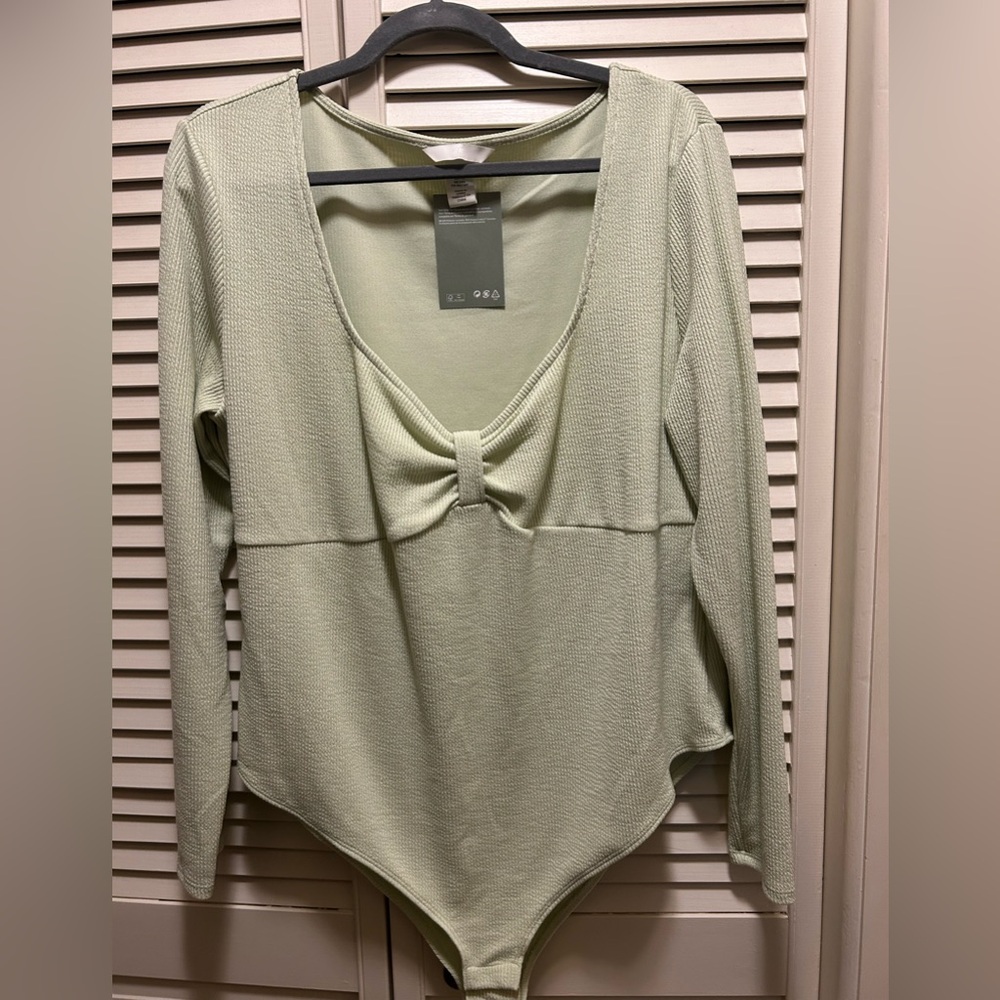 H&M Mint Green Women's Bodysuit NWT